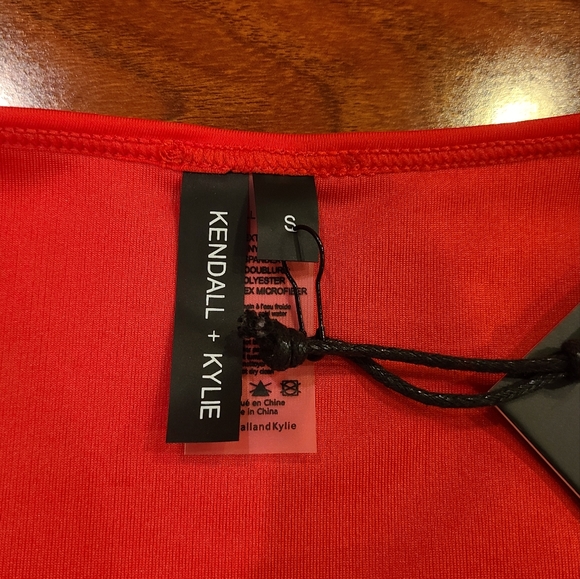 Kendall +Kylie 2pc Red Bikini Set Size Small - Picture 6 of 11